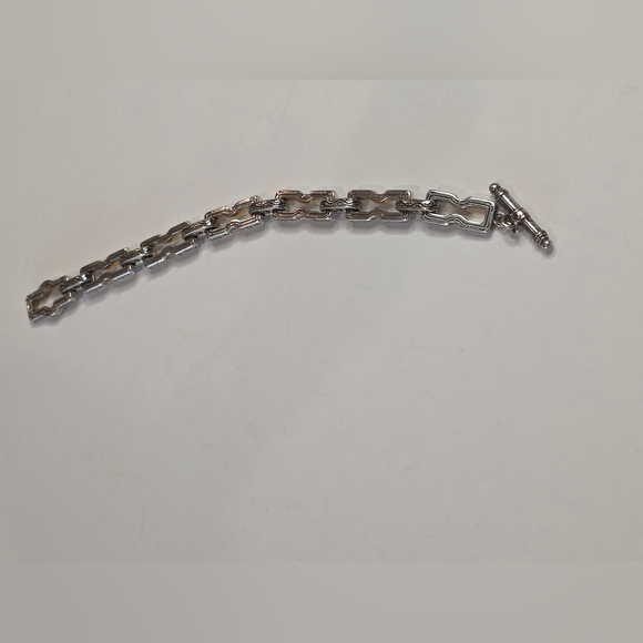 Brighton Retired Vintage Mixed Metals Silver and Gold Women's Bracelet - Picture 4 of 8